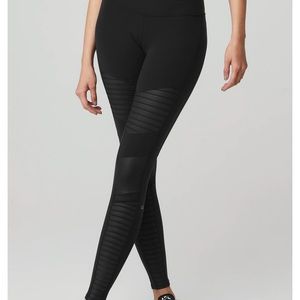 ALO Yoga Moto Leggings - Black - XS